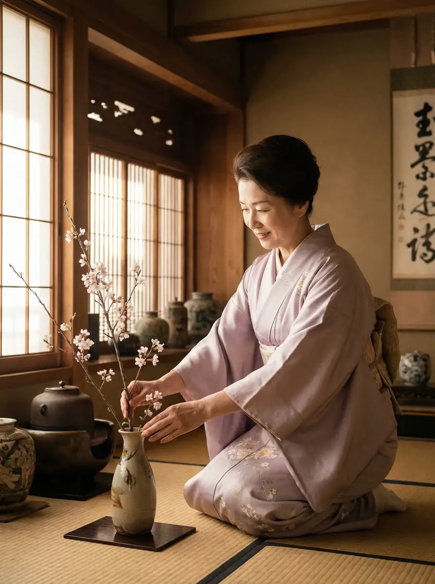 一位优雅的 反差婊 | 反差婊官方平台 - 全网独家反差婊电影大全 在和室中插花
